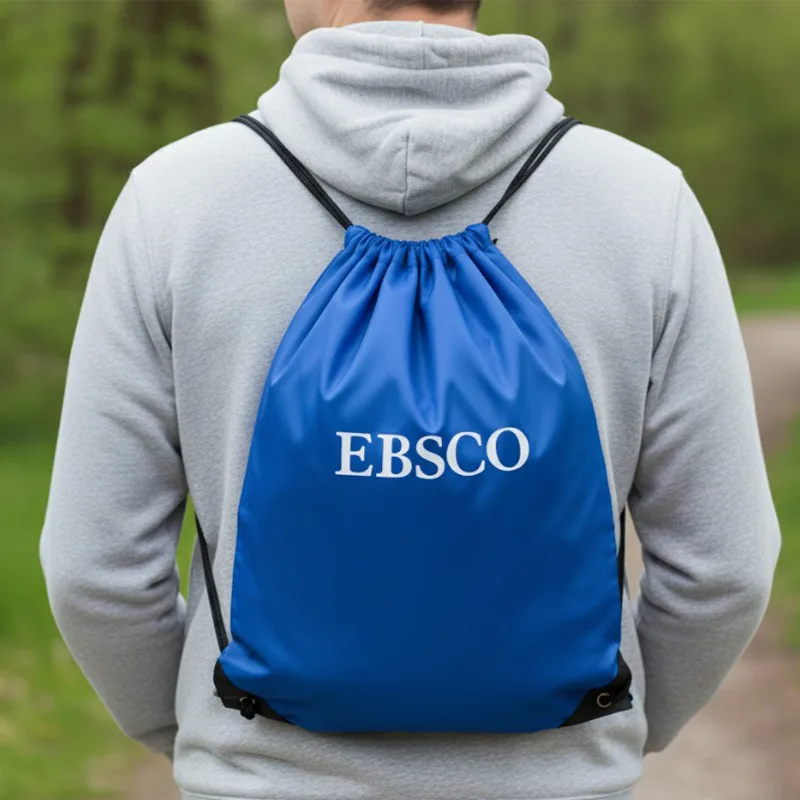 Polyester Drawstring Bag — custom branded corporate gift Singapore
